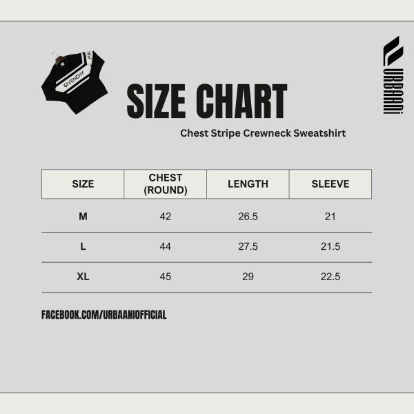 Chest Stripe Crewneck Sweatshirt