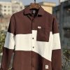 Premium Fancy Fabric Shirt - Crater Brown