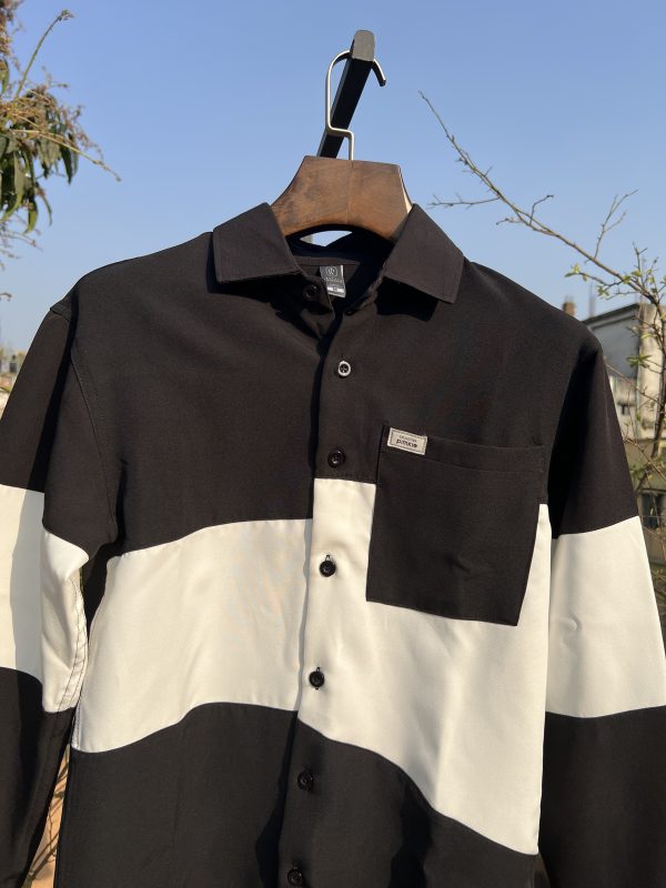Premium Fancy Fabric Shirt - Black