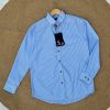 4 (1) Striped Classic Shirt - Sea Blue