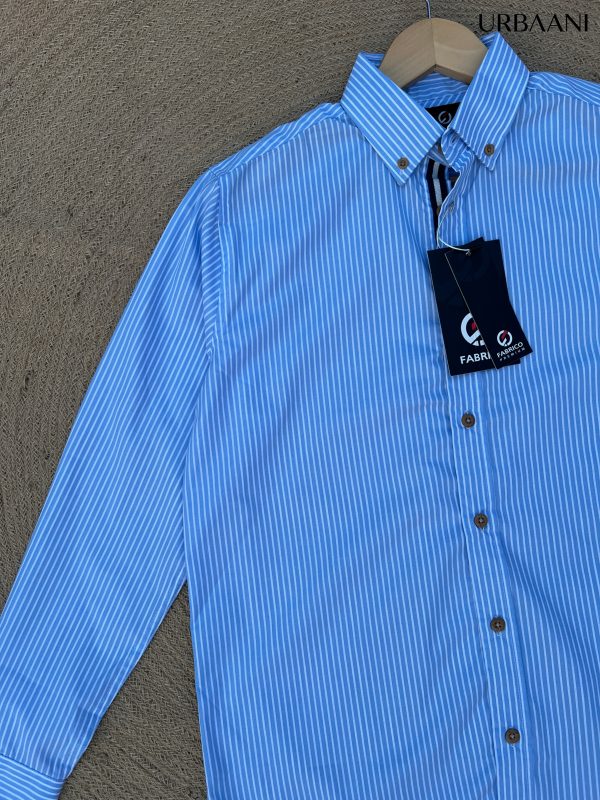 4 Striped Classic Shirt - Sea Blue