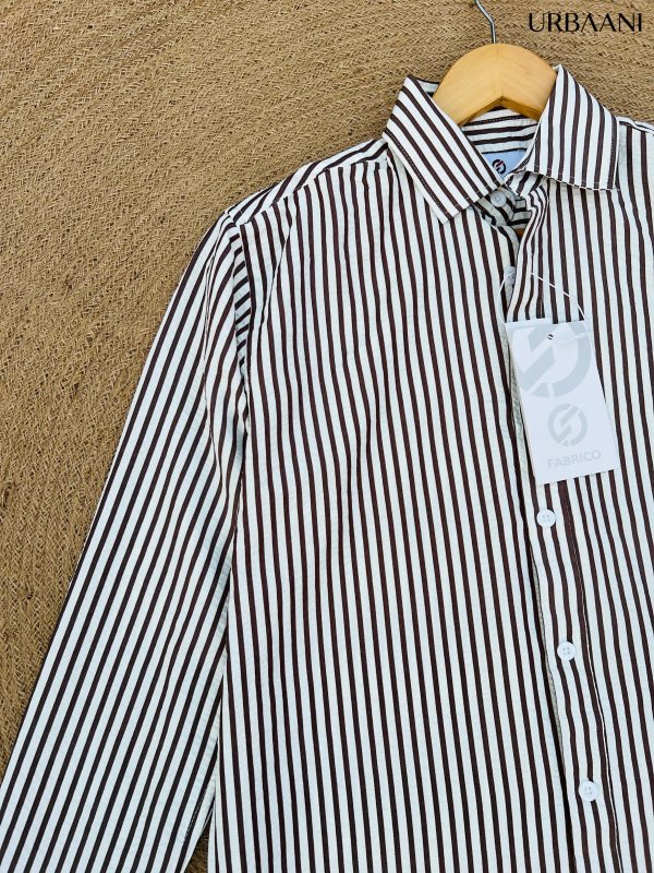 urbaani2 Striped Classic Shirt - White