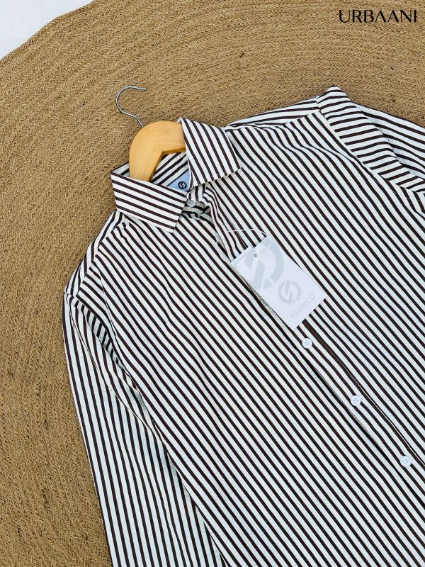 urbaani4 Striped Classic Shirt - White